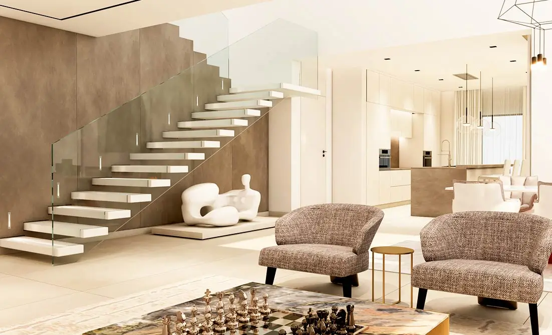 Luxury villa complete interior design with premium finishes custom furniture Hyderabad