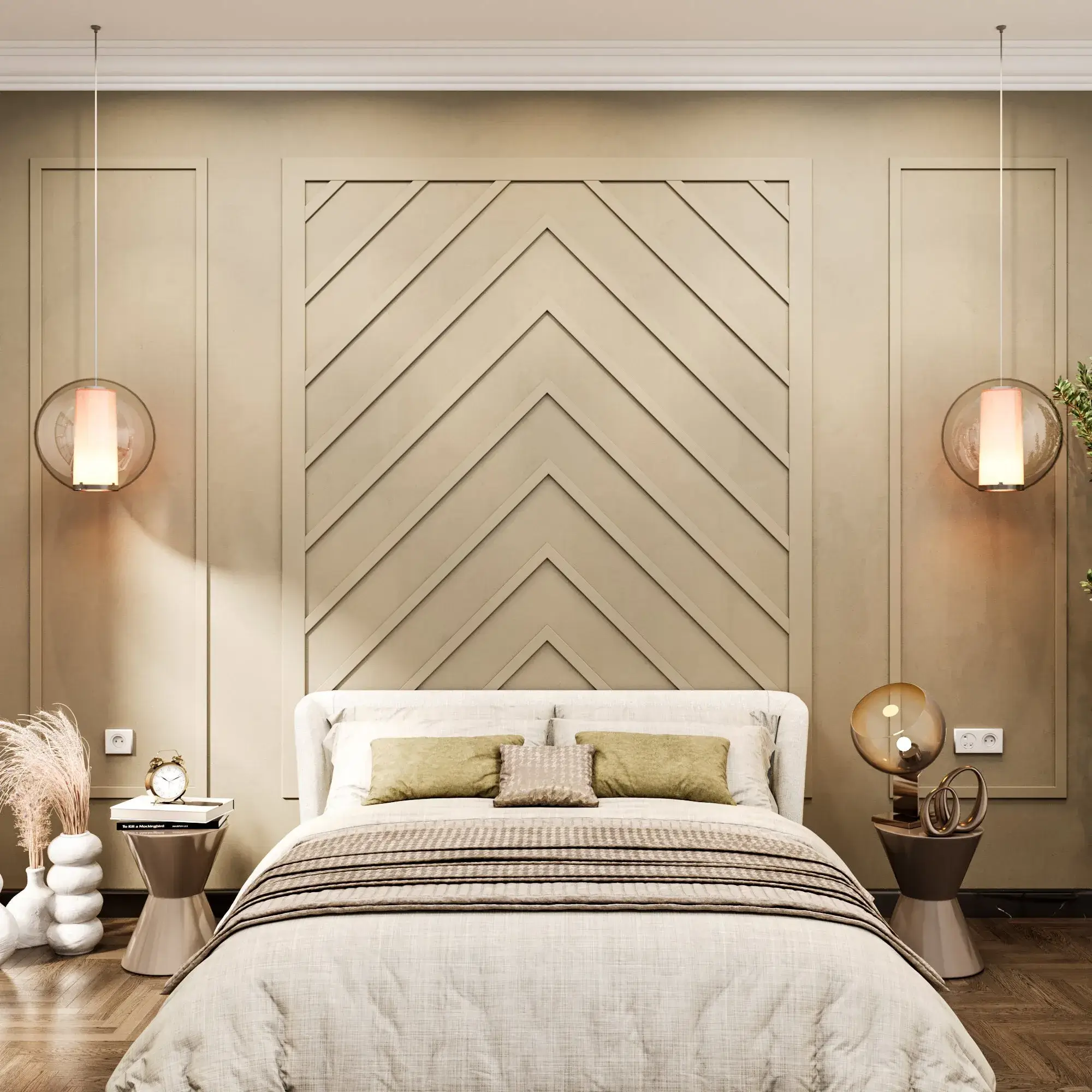 Decorative PU wall moulding wainscoting panels with European geometric patterns Hyderabad